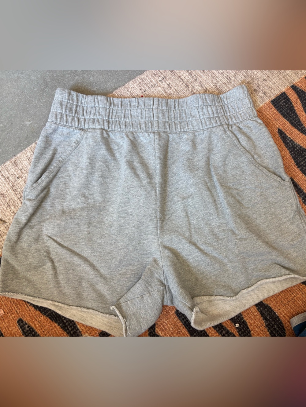 FP Movement by Free People Light Gray Knit Athletic Shorts